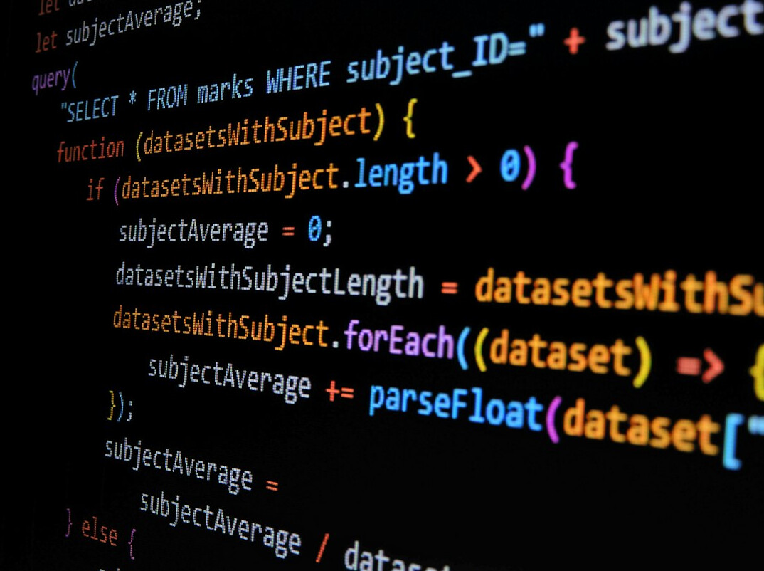 web developer coding